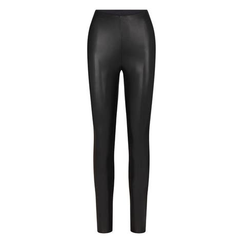 skims faux leather leggings.